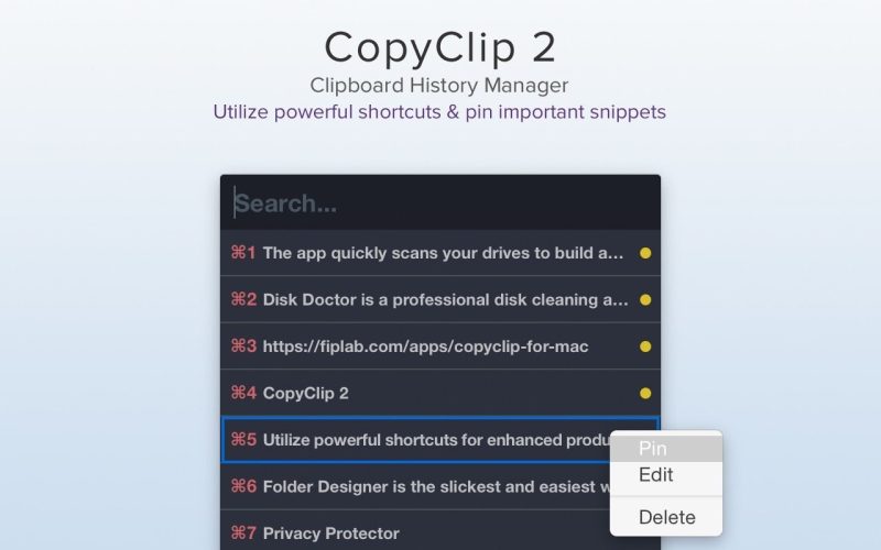 CopyClip 2 screenshot