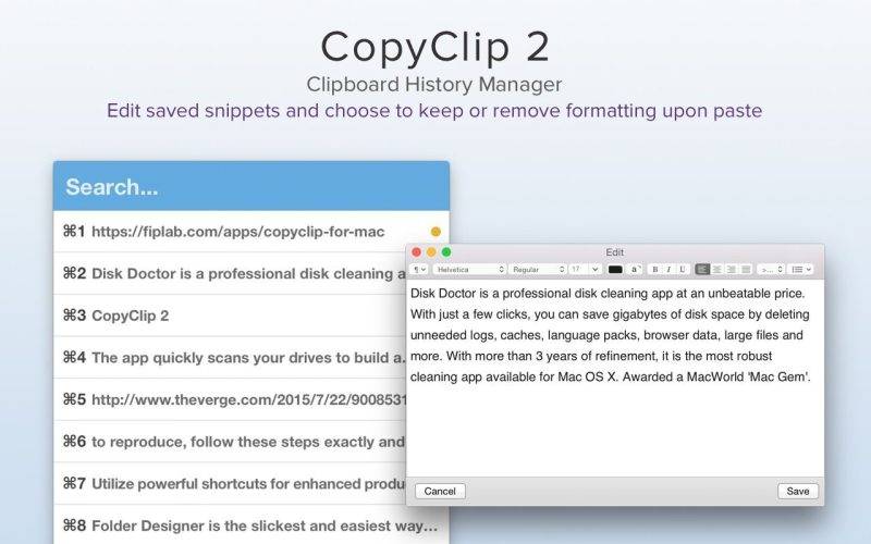CopyClip 2 screenshot