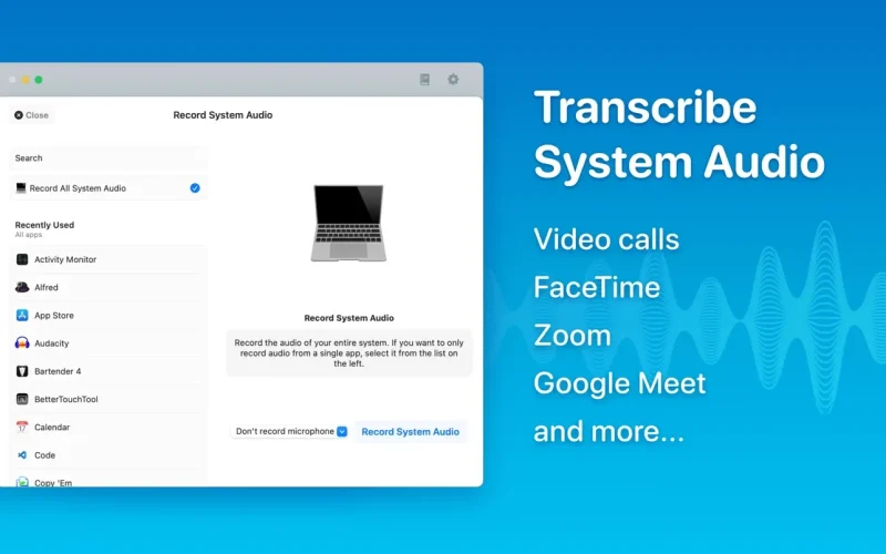 Whisper Transcription screenshot