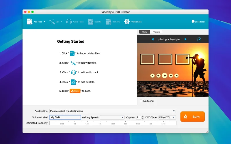 VideoByte DVD Creator screenshot