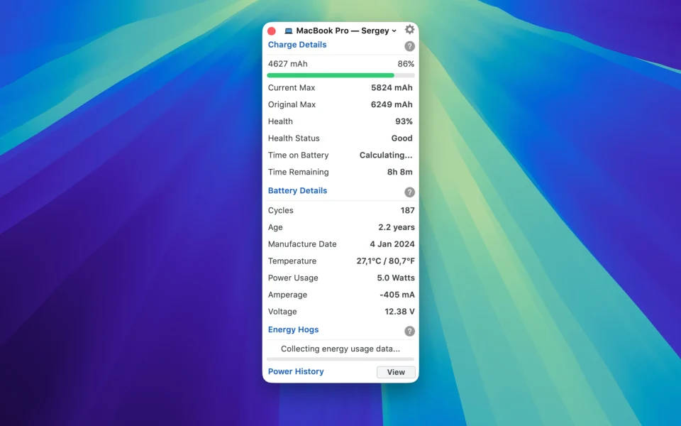 Battery Health screenshot