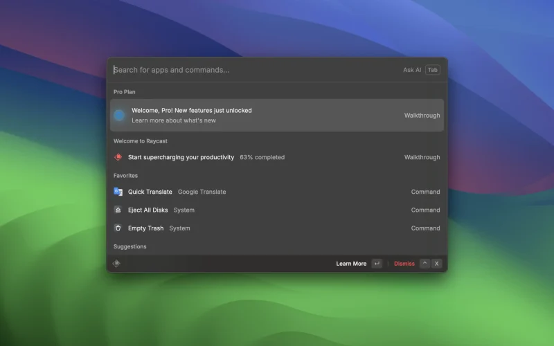 Raycast Pro screenshot