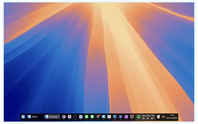 Sidebar screenshot