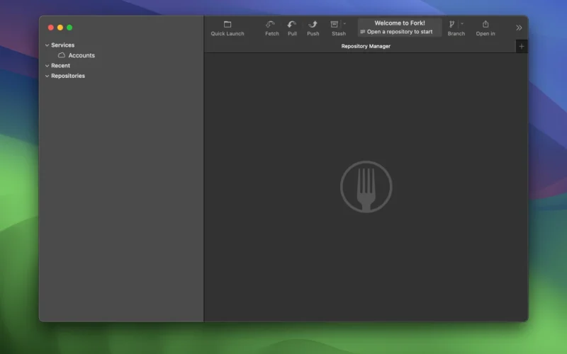 Fork screenshot