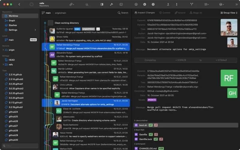 Gitfox screenshot