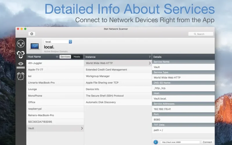 iNet Network Scanner screenshot