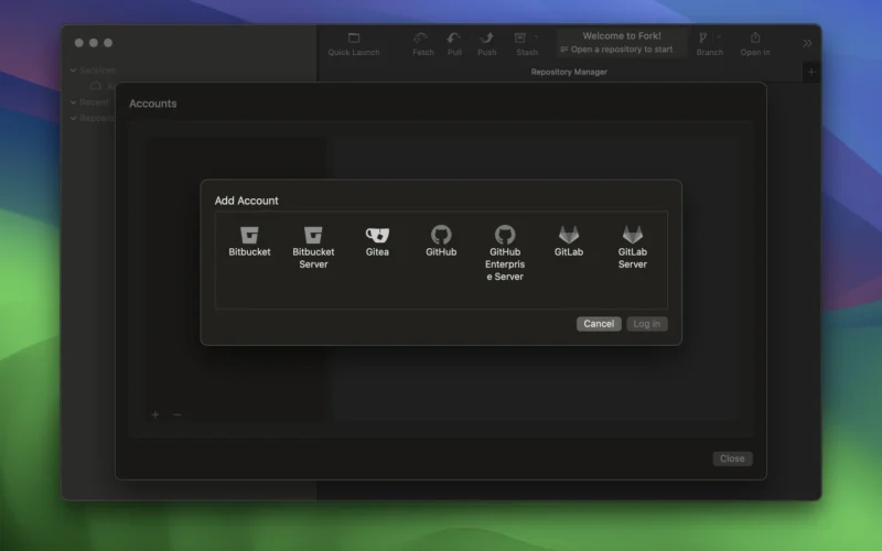 Fork screenshot