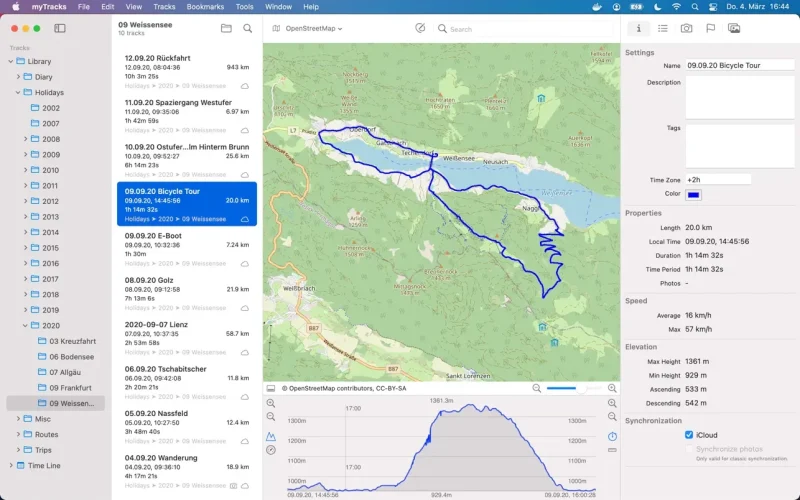 myTracks screenshot