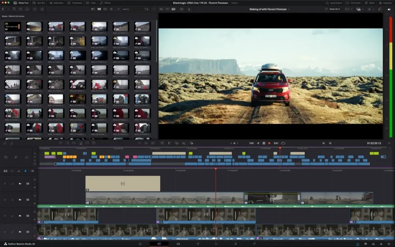 DaVinci Resolve Studio 21 screenshot