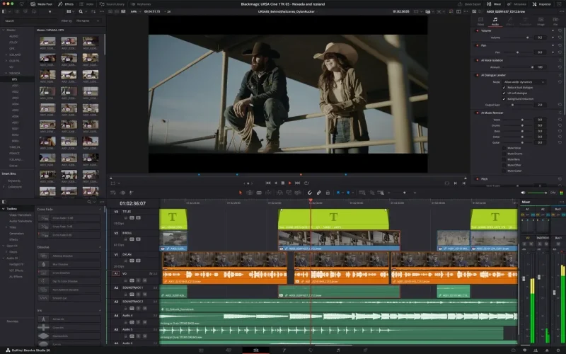 DaVinci Resolve Studio 21 screenshot