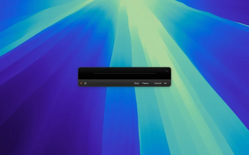 Superwhisper screenshot