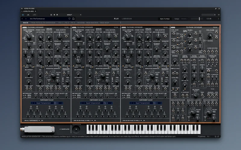 KORG Collection PS-3300 screenshot
