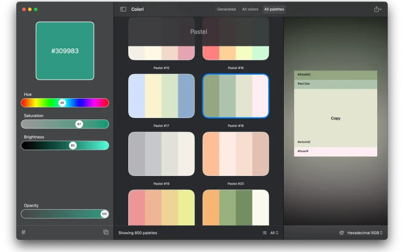Colori screenshot