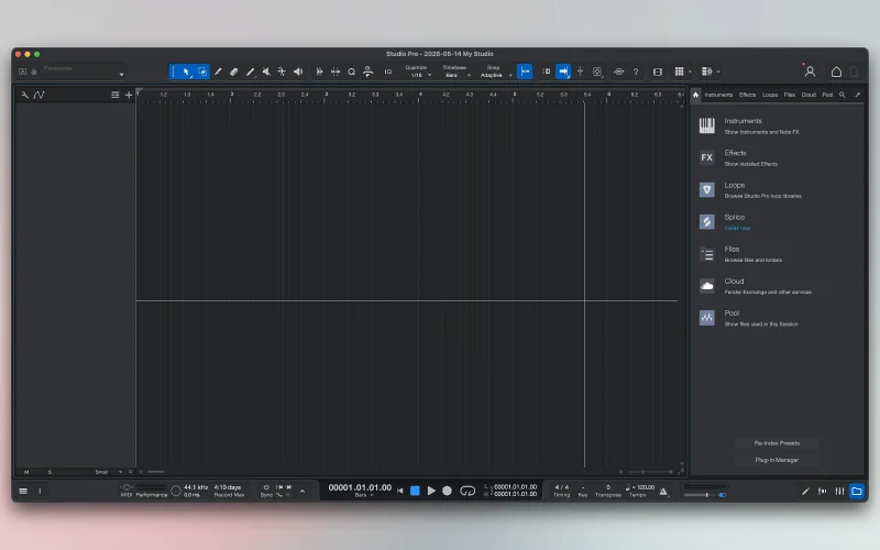 Fender Studio Pro screenshot