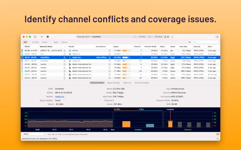 WiFi Explorer Pro 3 screenshot