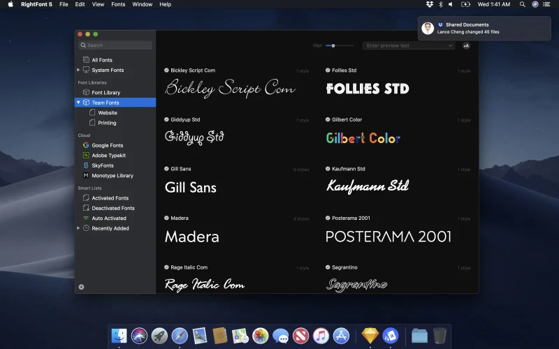 RightFont screenshot